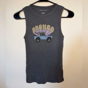 American Eagle Outfitters Tank Top with Blue and Purple Graphic